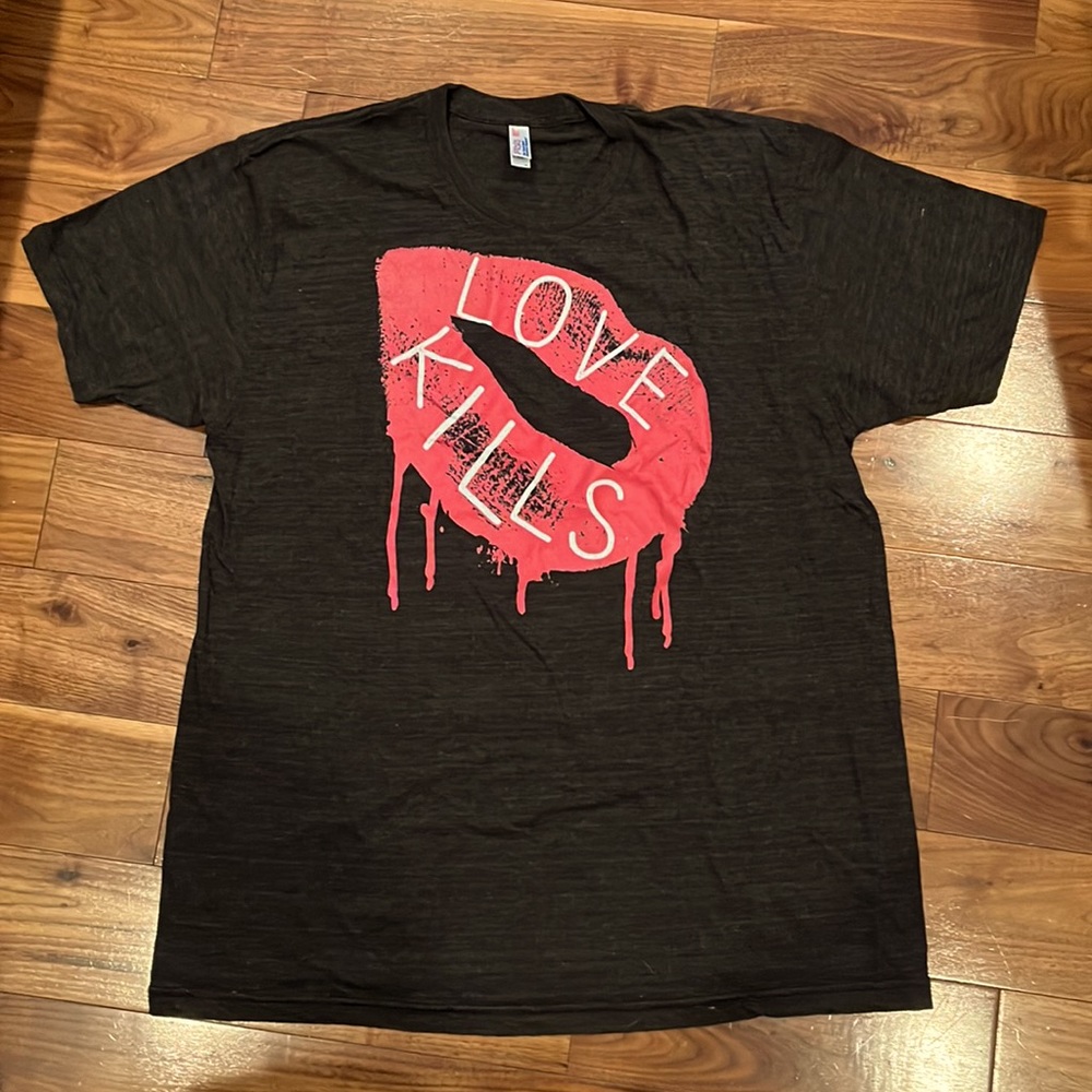 Charcoal Heather Grey Mens Graphic Tee Shirt